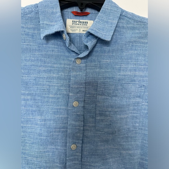 Urban Pipeline Maxwear Button Up Shirt, Boys Size Medium - Picture 3 of 4
